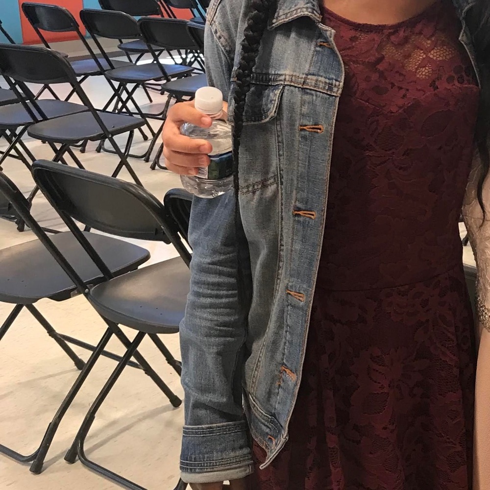 Burgundy Flower Formal Dress